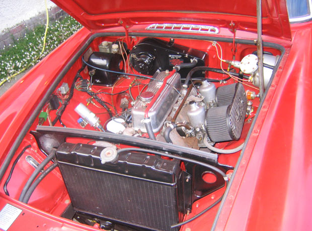 The finished engine bay