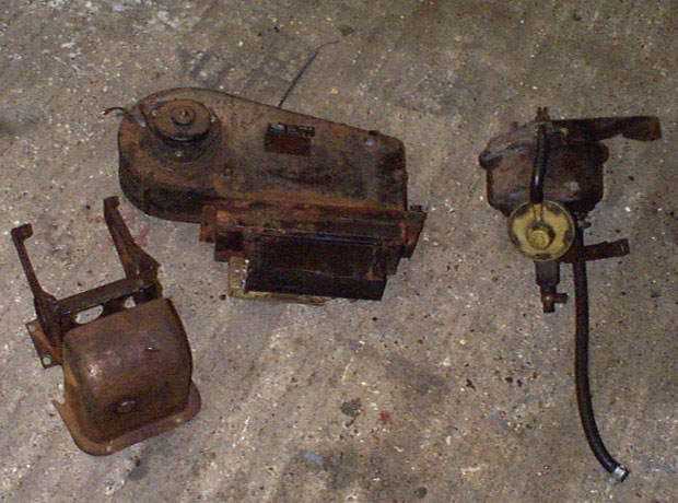 Pedal box, heater &amp; brake servo